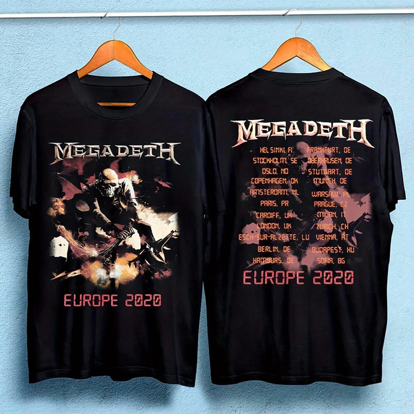 Megadeths T-Shirt Lässig Flammender Vic Herren Damen T-Shirt Grafik Oversized Streetwear Sportoberteile Atmungsaktiv Bequem Streetwear XXXL blau