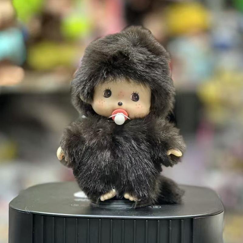 Monchhichi Puppe Schlüsselanhänger Kawaii Taschen Anhänger Kindergeburtstag Geburtstagsgeschenk Rucksack Schlüsselanhänger Schmuckstück Partygeschenk gray