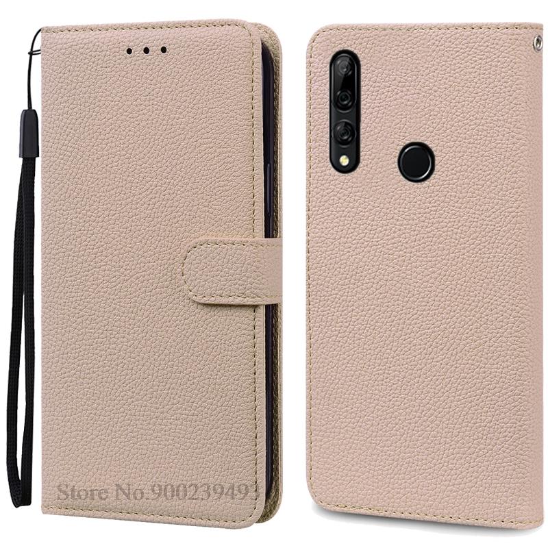 Hülle für Honor 9X Hülle Brieftasche Leder Klapphülle für Huawei Honor 9X Hülle Weiche Silikon Buchhülle Coque Fundas 9X(With Fingerprint) beige