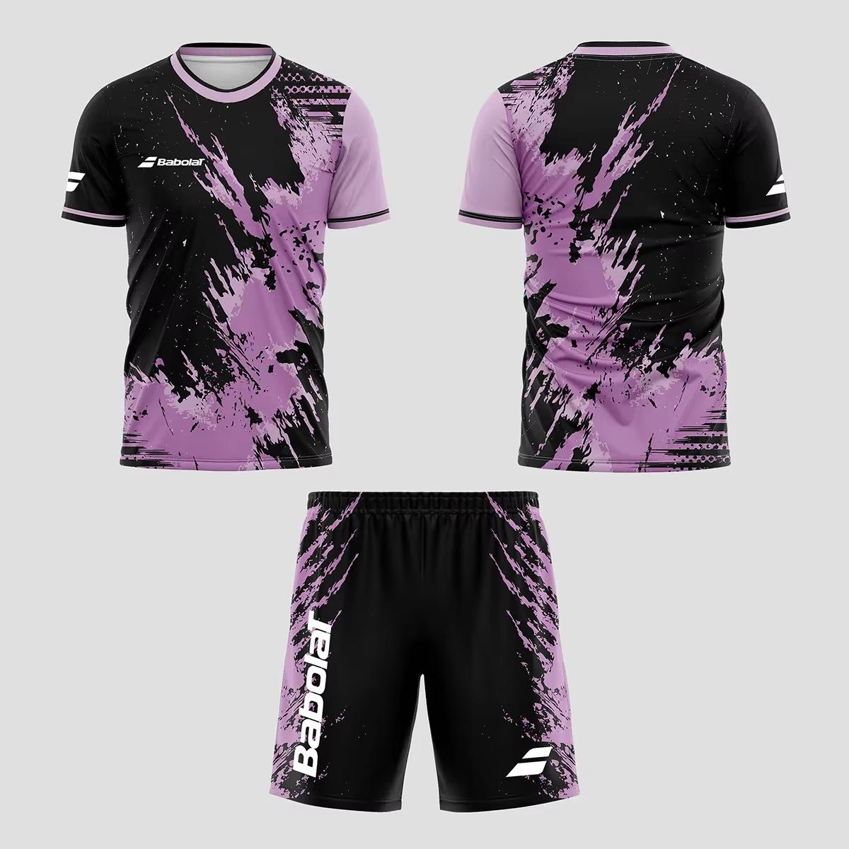 2025 neue Herren Sommer Tennis Atmungsaktive Set, Schnell trocknend Badminton Lose Set, herren T-shirt und Kurzarm Shorts Set Weiche a M gray