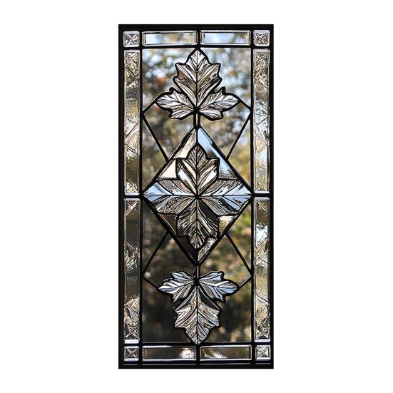 Geometrische Fensterfolie Rautenmuster Sichtschutzfolie Buntglaskunst Statisch haftende Sonnenschutzfolie für Heim- und Bürofenster Glastüren H