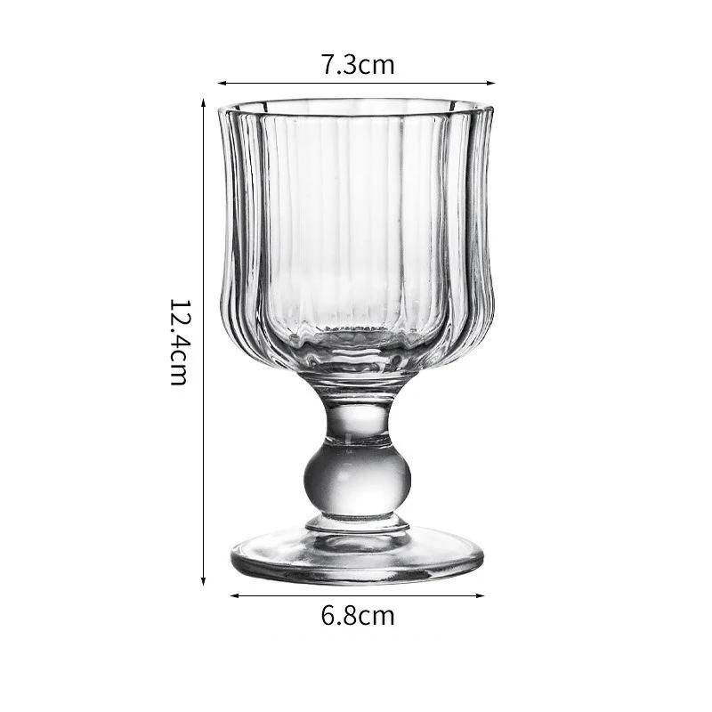 Glas Falten Wein Glas Champagner Cocktail Glas Bar Party Zubehör Sglas Whiskey Saft Trinkglas Retro Transparent white