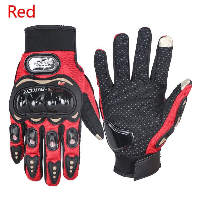 1 paar Handschuhe Radfahren Handschuhe Voll Finger Touchscreen Mountain Road Bike Handschuh Fahrrad Motorrad Handschuhe Zubehör M rot
