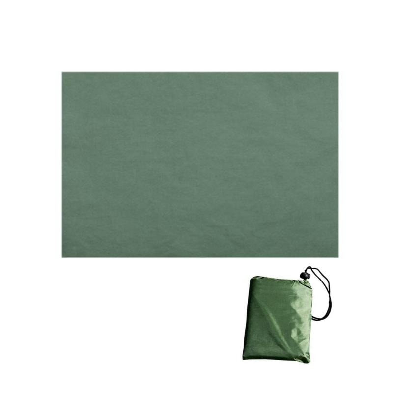 Wasserdichte Picknickdecke mit wasserdichter Tasche Waschbare Teppiche für Reisen Wandern 100X145cm grün