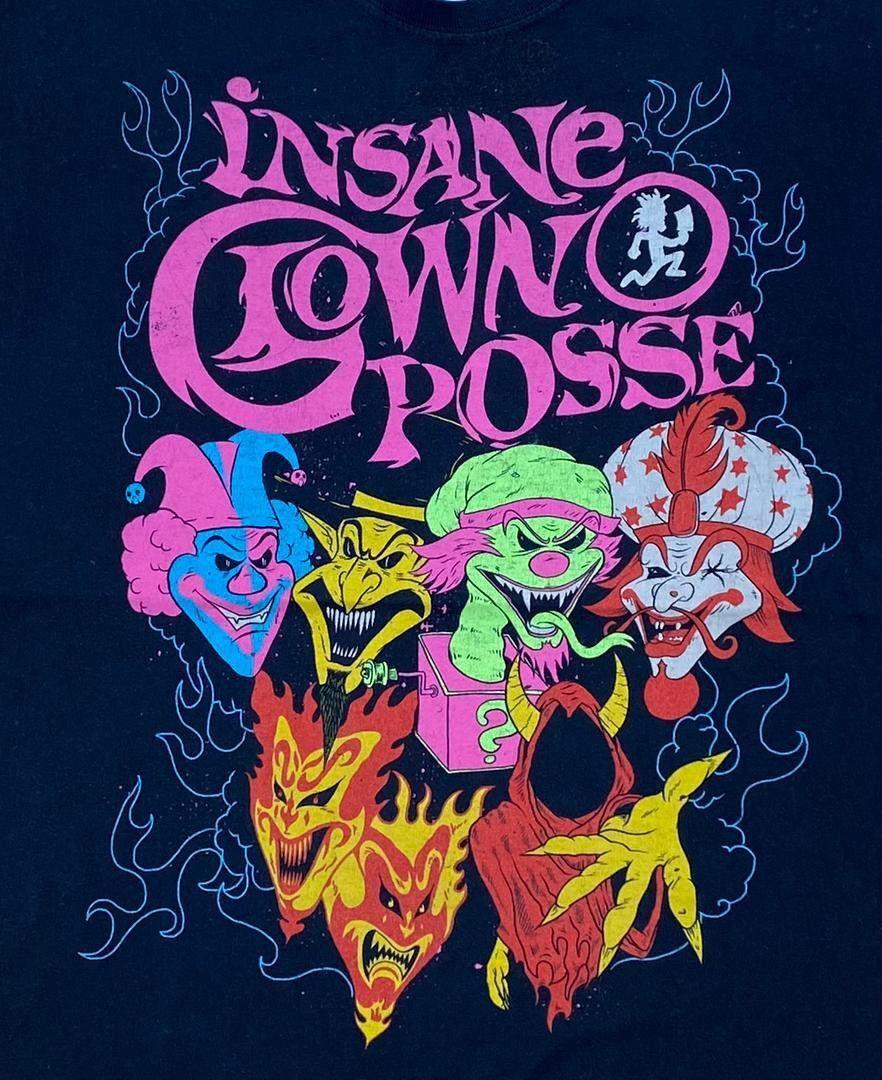 Insane Clown Posse Shirt Insane Clown Posse Rockband Schwarzes T-Shirt VN3825 L purple