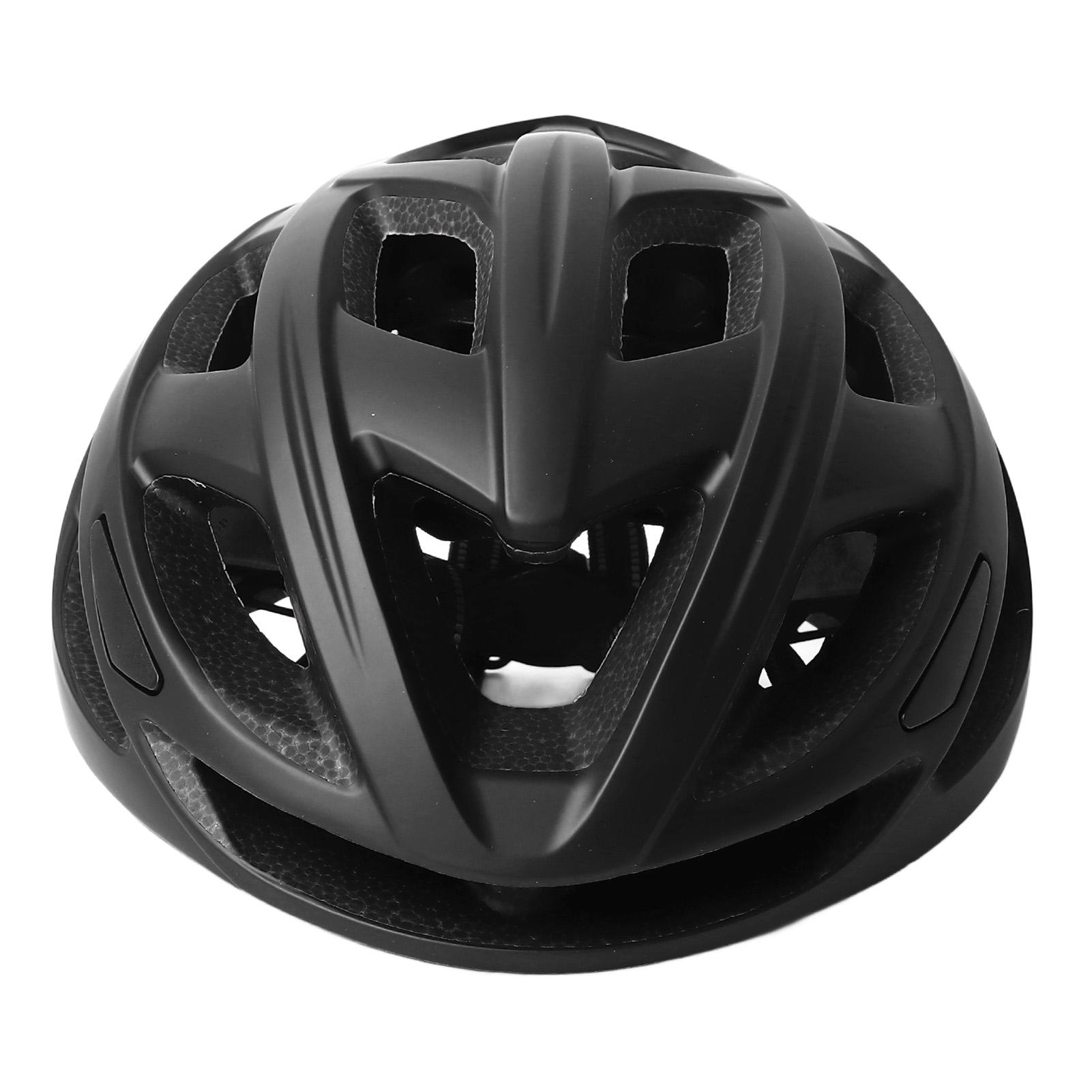 Fahrradhelm, mattschwarz, leicht, verstellbar, 17 Belüftungslöcher, Fahrradhelm für Damen