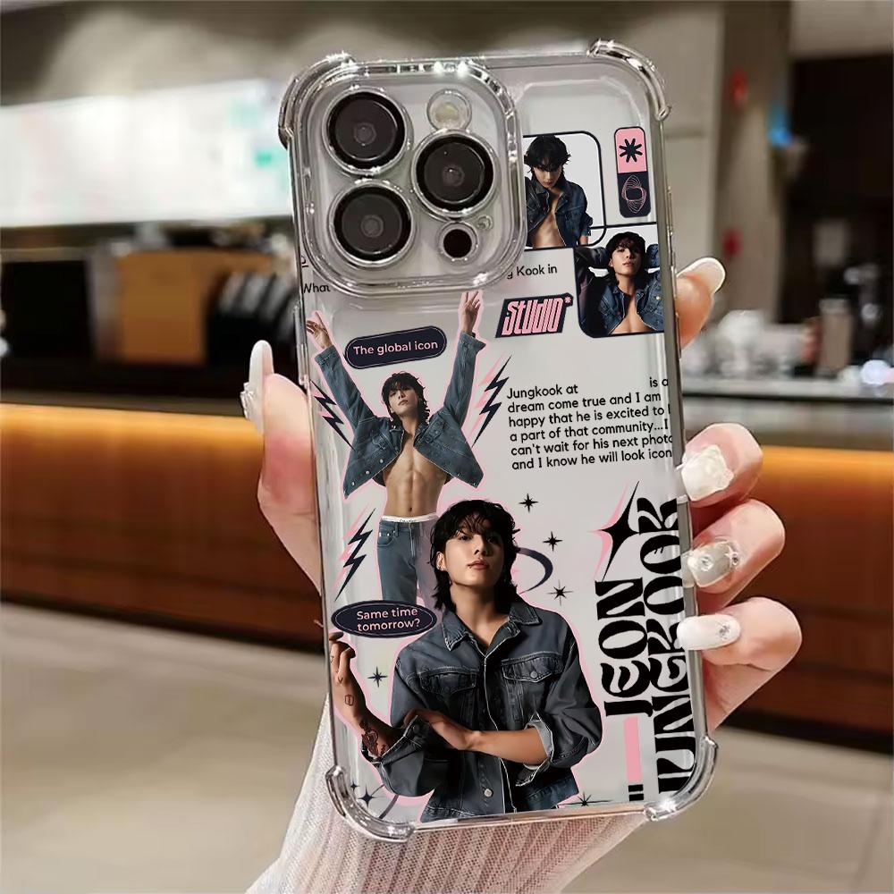 Euphoria J-JungkookS Galvanisiertes Handyhülle Für Samsung S26 S25 S24 S23 S22 S21 S20 FE Note20 Edge Plus Ultra 4G 5G Anti-Fall-Airbag Samsung S26 Edge 5G