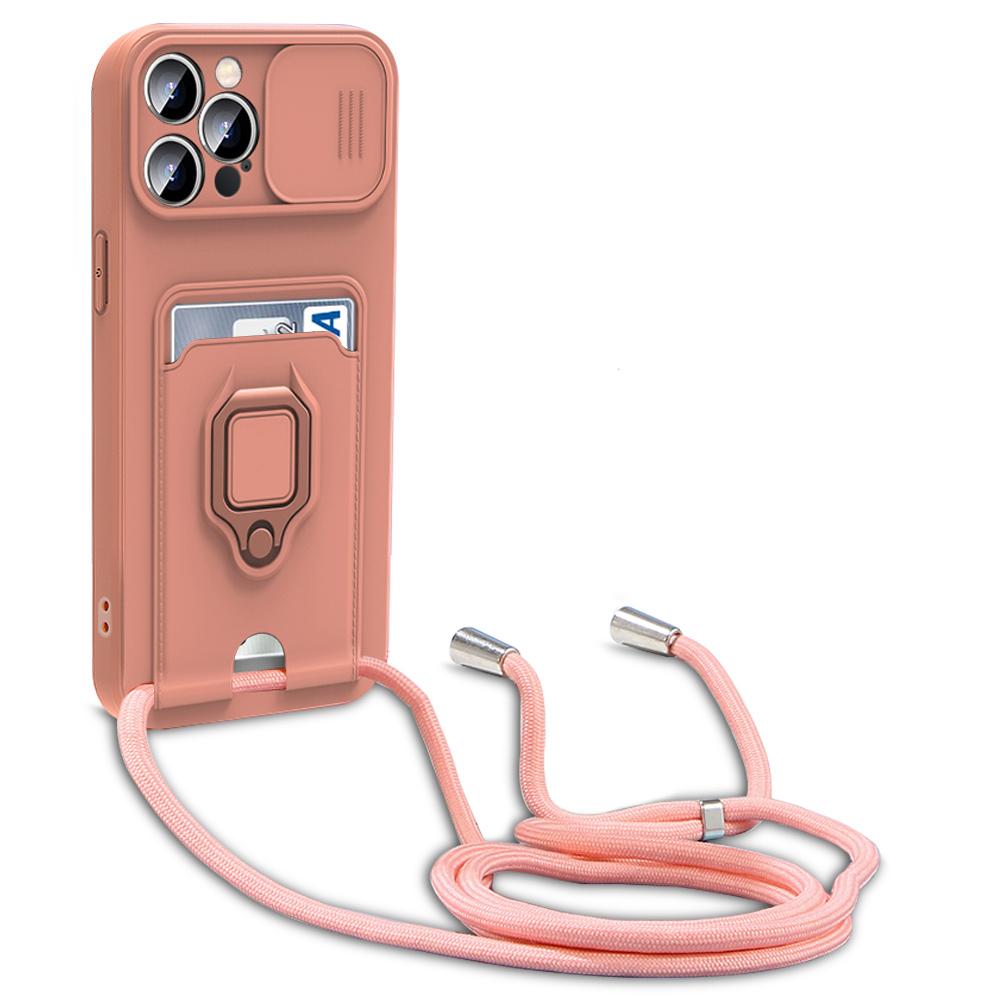 Kameraschutz mit Seil TPU-Hülle für iPhone 15 14 13 12 Pro Max Samsung A55 A35 A15 A25 A54 A24 A14 A53 A33 A13 Redmi Note 13 12 11 10 OPPO Hülle Redmi Note 10 Pro/Note 10Promax rosa