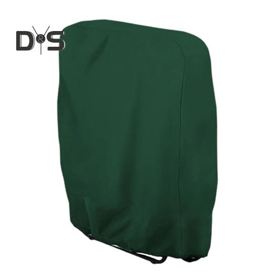 Schutzhülle für Klappstühle, Liegestühle, Schutzhülle, staubdicht, winddicht, wasserdicht, UV-beständig, reißfest, Schutz für Gartenmöbel, UV-Schutz für Gartensofas 110 cm grün