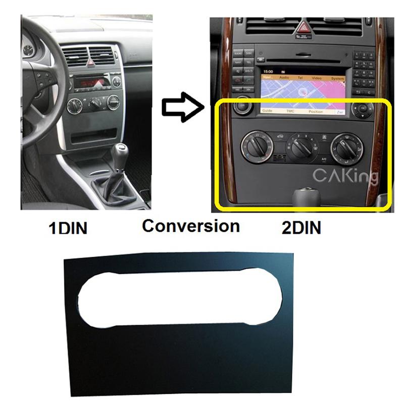 Autoradio-Blende für BENZ A-Klasse (W169), BENZ B-Klasse (W245) Armaturenbrett-Kit, Armaturenbrett-Konsolenblende, Adapterplatte, Verkleidungsabdeckung