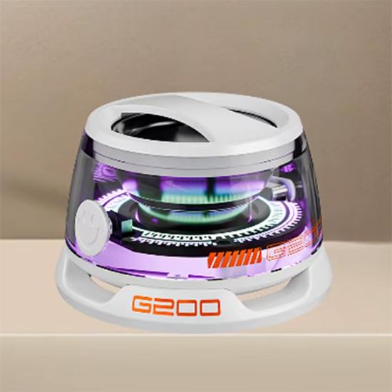 G200 Bluetooth 5.3 Lautsprecher Mini-Lautsprecher Tragbarer magnetischer Lautsprecher Multifunktionaler RGB-Lautsprecher RGB-Beleuchtung 7H Spielzeit weiß