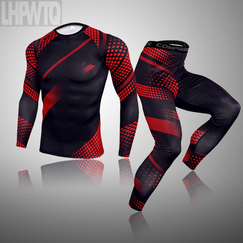 Sportbekleidung für Herren, Sportanzüge, 3D-Schädel, Kompressions-Herren-Komplettanzug, Trainingsanzug, Fitnesskleidung, Größe S-4XL S