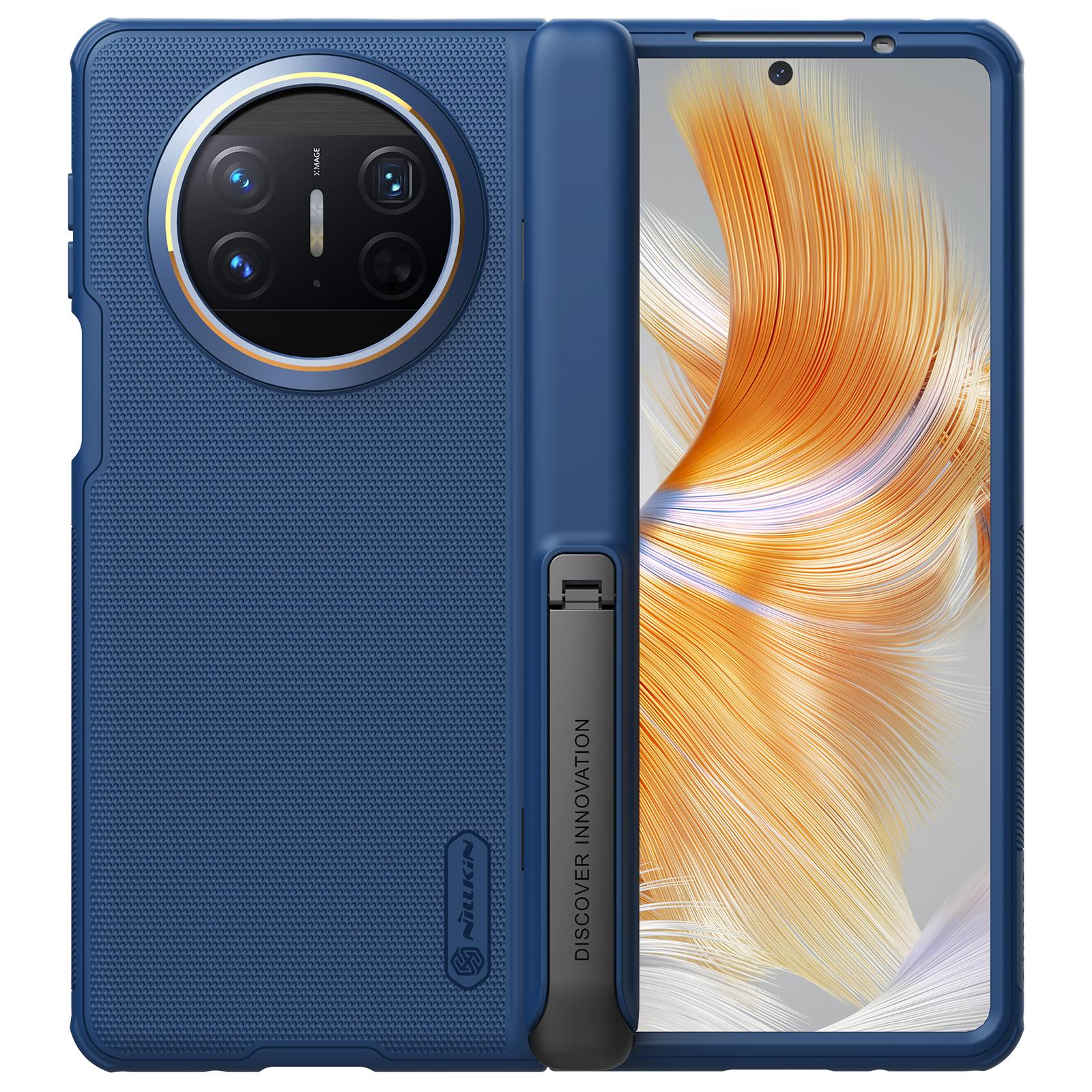 NILLKIN Für Huawei Mate X3 Fall Super Frosted Pro Shield Ultra Dünne TPU + PC Schutz Zurück Abdeckung Ständer für Huawei Mate X3 Huawei Mate X3 blau