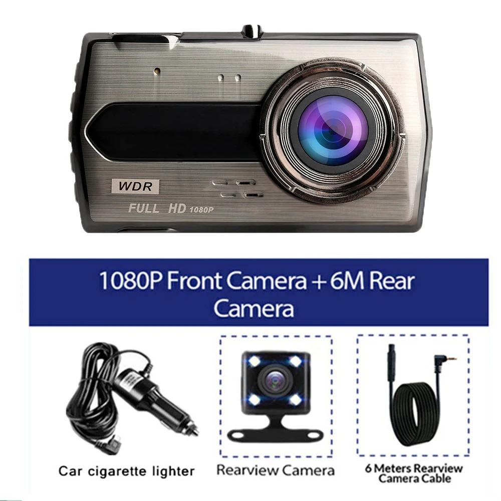 Neu Dash Cam Auto DVR Full HD 1080P Fahrzeug Kamera Drive Video Recorder Black Box Auto Dashcam Auto Zubehör Registrar nacht Vision Dual camera+32G