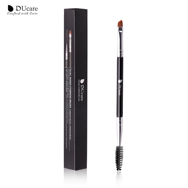 DUcare 3-teiliger Wimpern-Augenbrauenpinsel, Doppelkopfpinsel, 2-in-1, professionelle Kosmetik- und Schönheitswerkzeuge, Augenbrauenkamm, Make-up-Pinsel 1 pcs