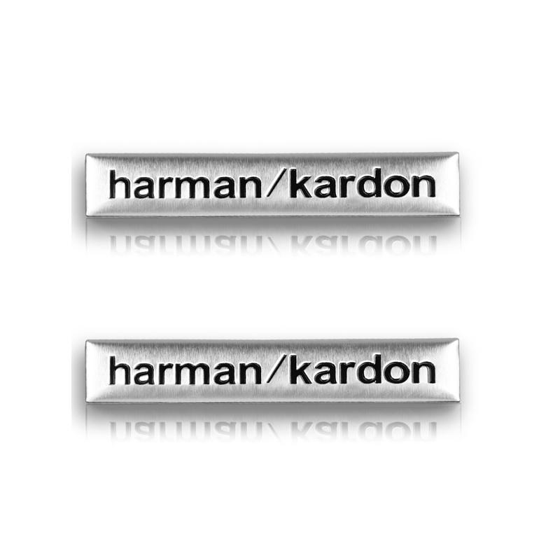 Für Mercedes Benz AMG W204 W205 W203 W211 W212 W213 W201 W210 W124 Aluminium harman/kardon Auto Styling Audio Aufkleber Zubehör AX1 gray