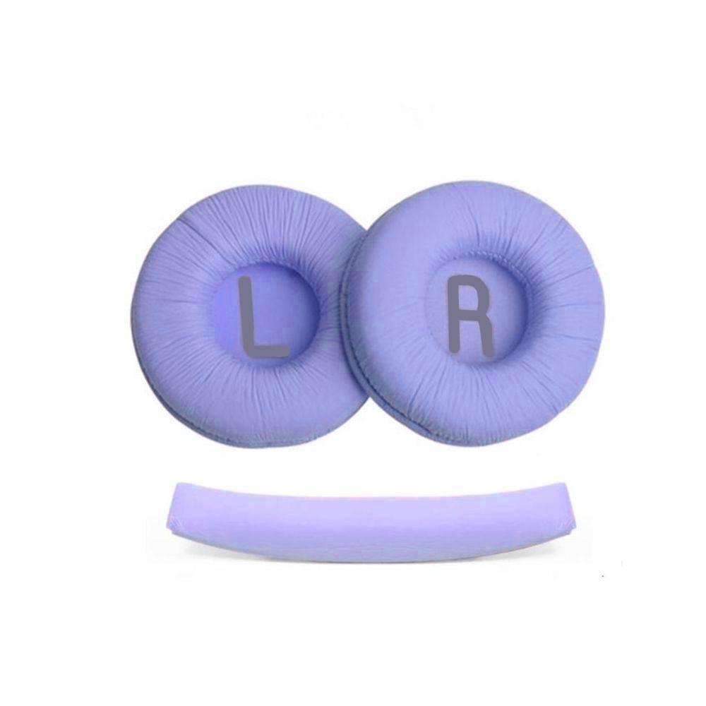 Komfortables Headset-Ohrpolster-Stirnband für JBL T520BT T510BT T500BT T450BT Kopfhörer-Zubehör Purple-Set