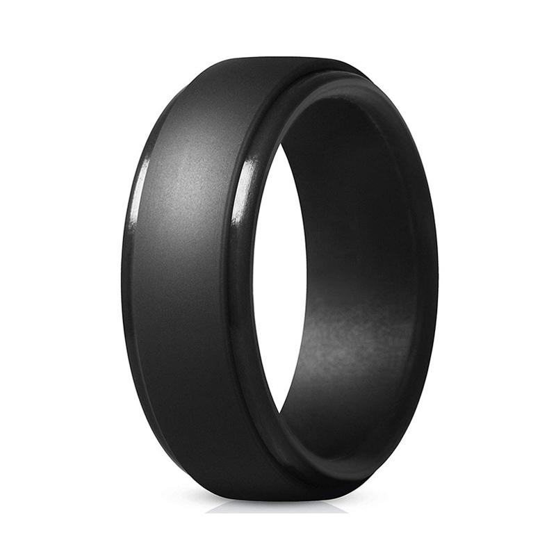 Herren&Damen Neue Herren Silikonringe Größe 7-12 Hypoallergen Flexibel Herren Eheringe Gummibänder 8mm Lebensmittelqualität Silikon Fingerring 10