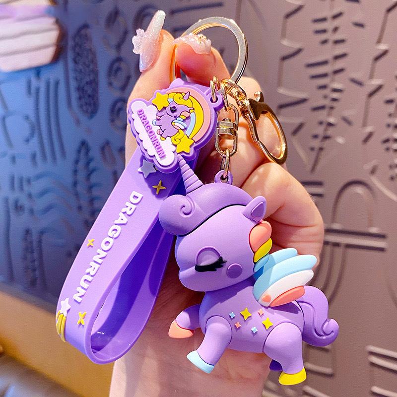 Niedlicher Schlüsselanhänger mit Einhorn-Anhänger für Frauen, Tasche, Autoschlüssel, Schlüsselanhänger, Kinder, Mädchen, Geschenk