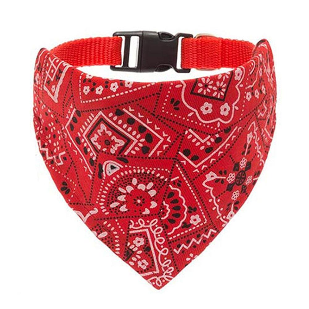 Hundehalsband und Hundehalstücher Haustierhalsband Schickes Hundehalsband mit Bandana für kleine, mittelgroße und große Hunde Verstellbares Haustierhalsband L