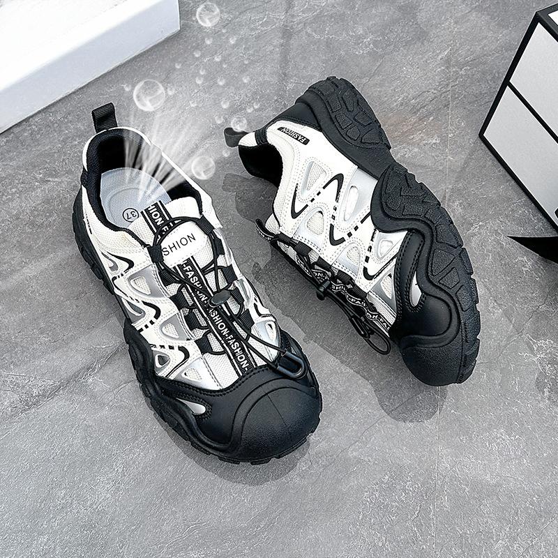 Sommer Hohle Dad Schuhe Damen Hohles Mesh Trend Ins Schuhe Damen Schuhe Sportschuhe Mode Vielseitige Bergschuhe 40