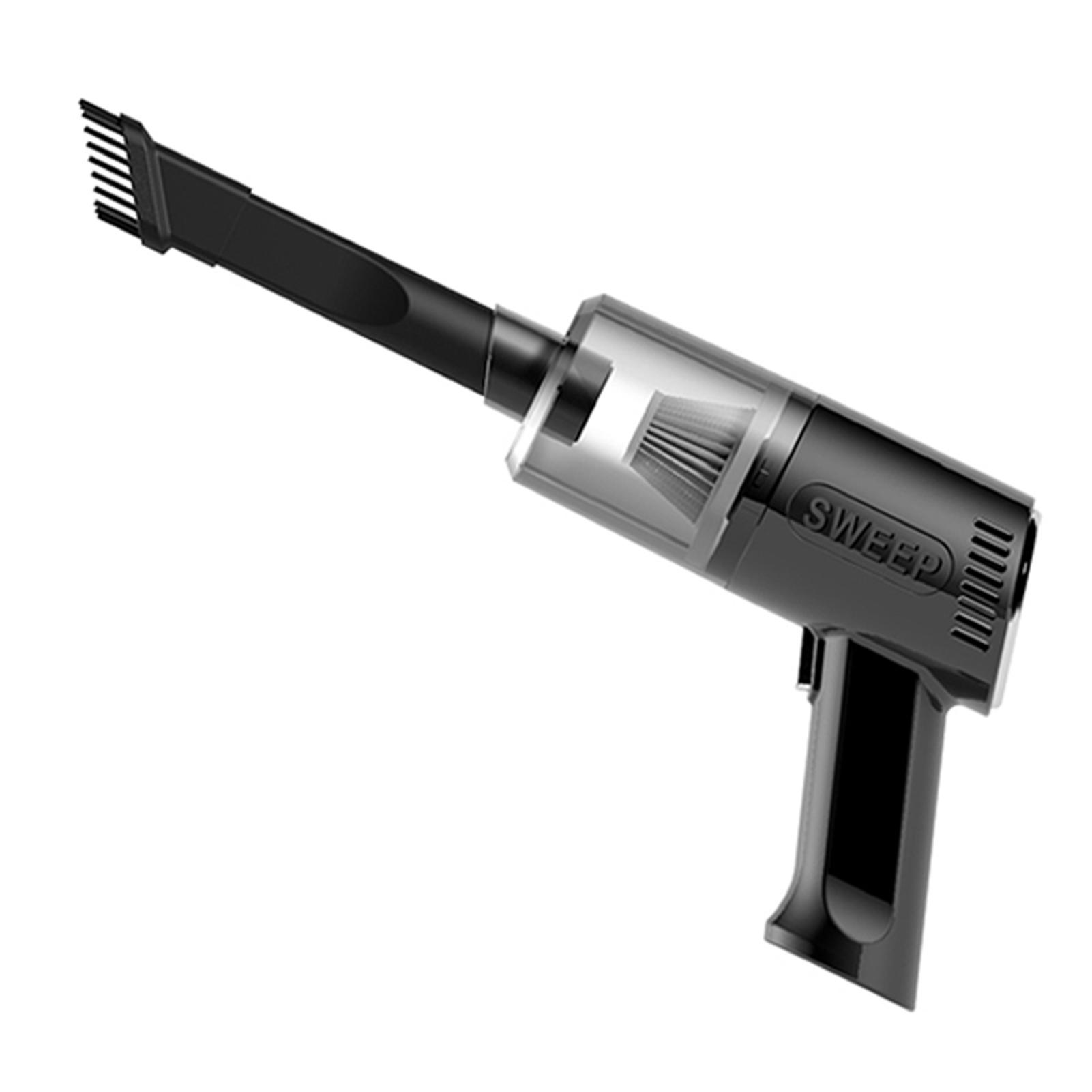 Kabelloser Hand-Auto-Staubsauger, leistungsstarker, kleiner Auto-Staubsauger für Büro, Auto und Zuhause schwarz