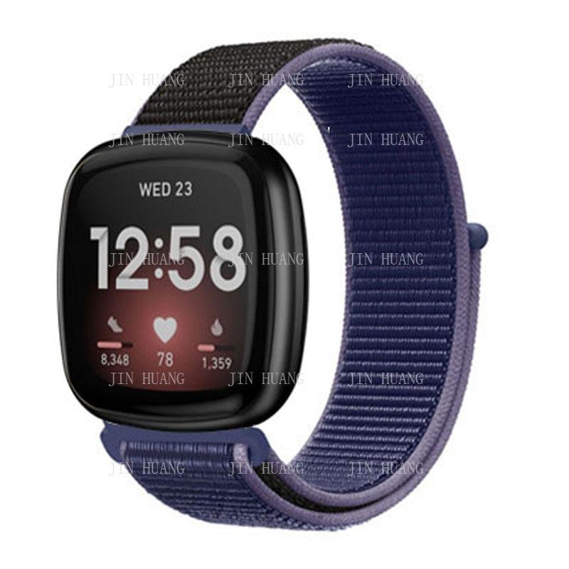 Nylonarmband für Fitbit Versa 4 3 2 Lite Smartwatch-Band Ersatz Uhrenarmband für Fitbit Sense 2 Schlaufe Correa Armband versa4 or Sense2