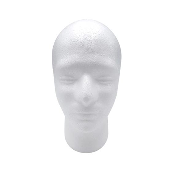 Groß Männlich Mannequin Haarteile Display Halter Hüte Sonnenbrillen Kopfhörer Kopfbedeckungen Stehen Kosmetik weiß