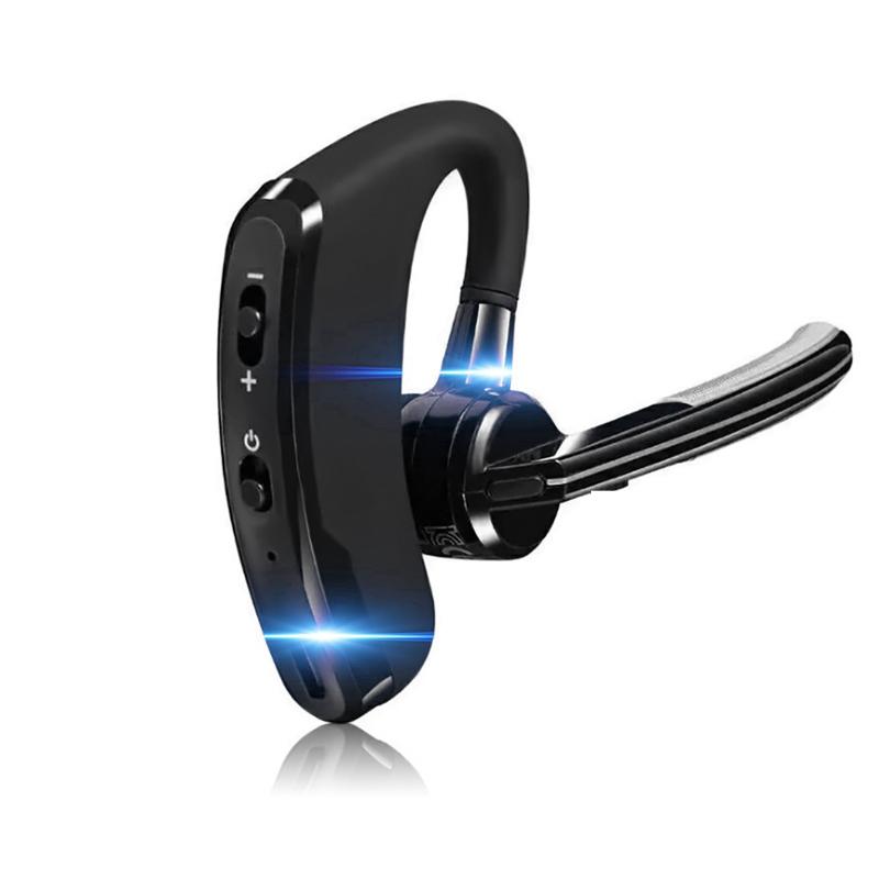 V8 Business Bluetooth 5.0 Headset Drahtloser Kopfhörer Stereo Einzel-Ohrhörer Rauschunterdrückung Kopfhörer mit Mikrofon für iPhone Samsung Huawei