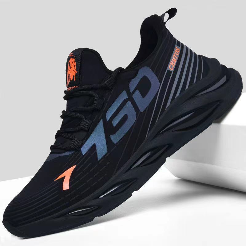 Sneakers Herren Atmungsaktive Beliebte Sneakers Fliegendes Gewebe Freizeit Mesh Schuhe 44