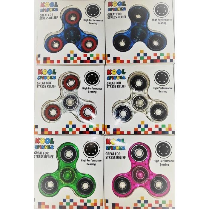 Glitzer-Spinner - Mein Spinner - Originalmodell - Unzerbrechliche ABS-Qualität - 6 trendige Farben