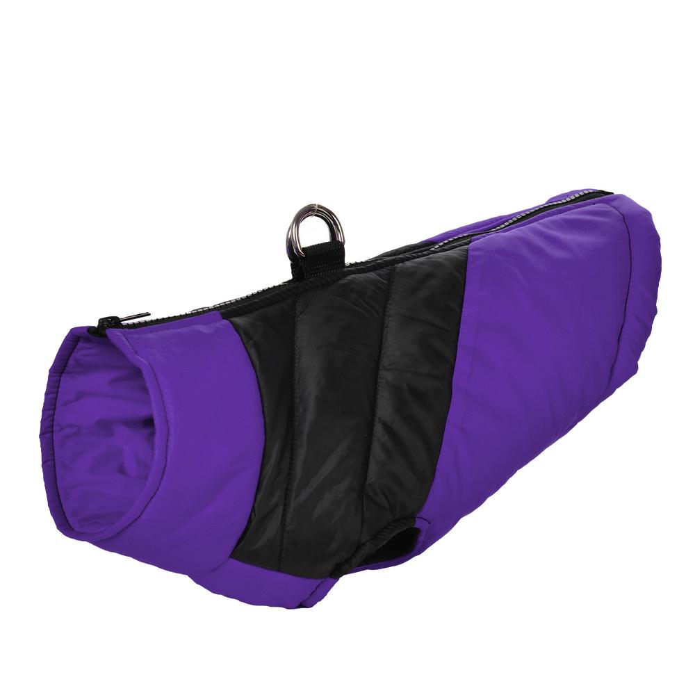 S-7XL Große Hundekleidung Winter-Haustierjacke für kleine Hunde Katzen Mantel Bekleidung Winddichte warme Welpenweste Kostüm Wasserdichte Labrodor-Outfits 3XL violett