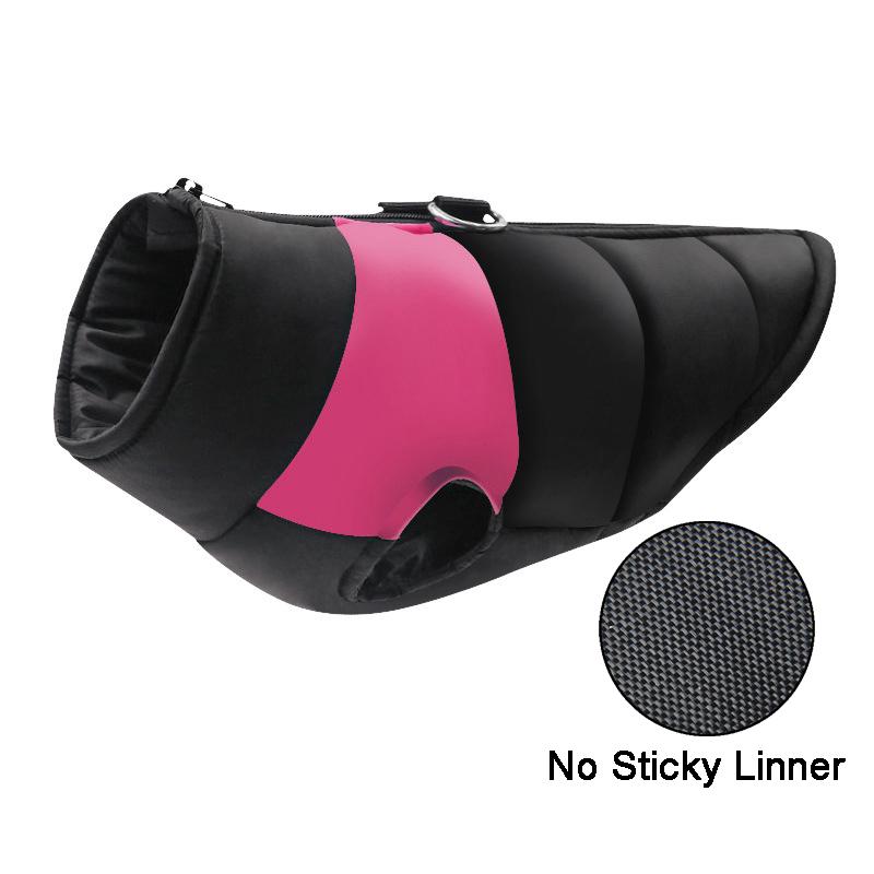 Wasserdichte Hundekleidung für kleine Hunde, warmer Wintermantel für große Hunde, Weste für Welpen, Mops, französische Bulldogge, Chihuahua, Jacke S pink