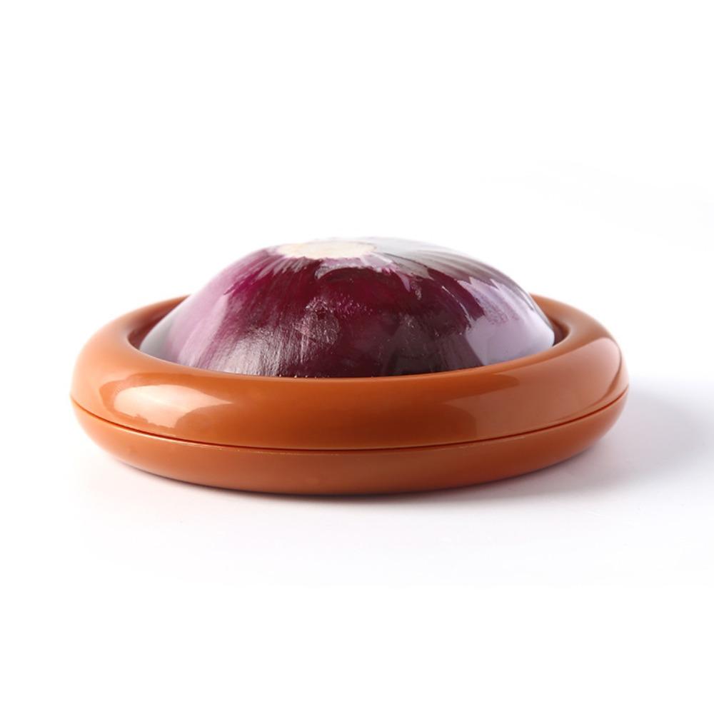 Silikon-Obst-Aufbewahrungsbox, Silikon-Obst-Aufbewahrungsbehälter, Avocado-Schutz für den Kühlschrank, wiederverwendbare Obst- und Gemüsebehälter BROWN