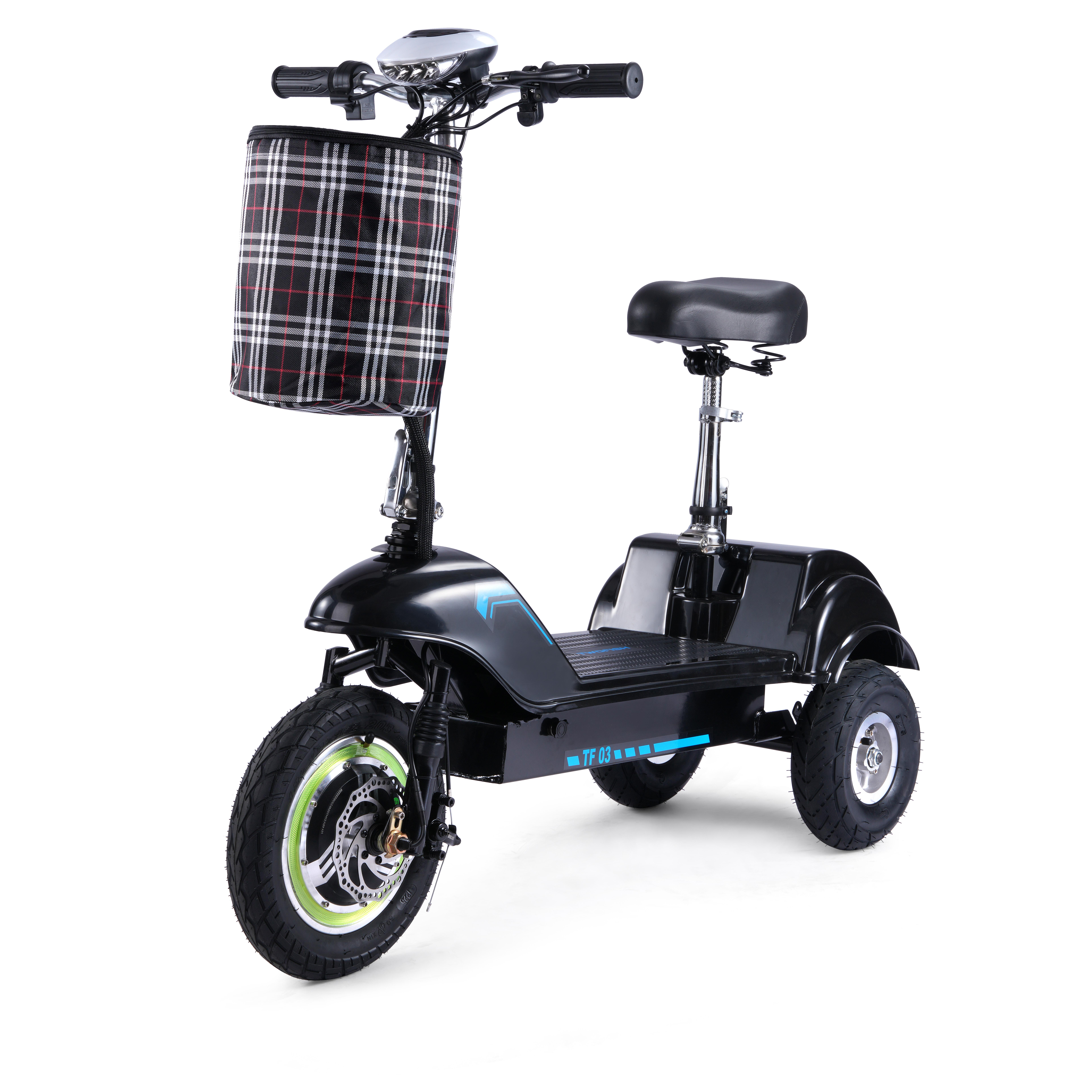 Twofish TF-03EU Elektroroller für Erwachsene 250W Motor 48V 13Ah Akku Maximale Traglast 120KG Tragbarer E-Scooter für den Stadtverkehr schwarz
