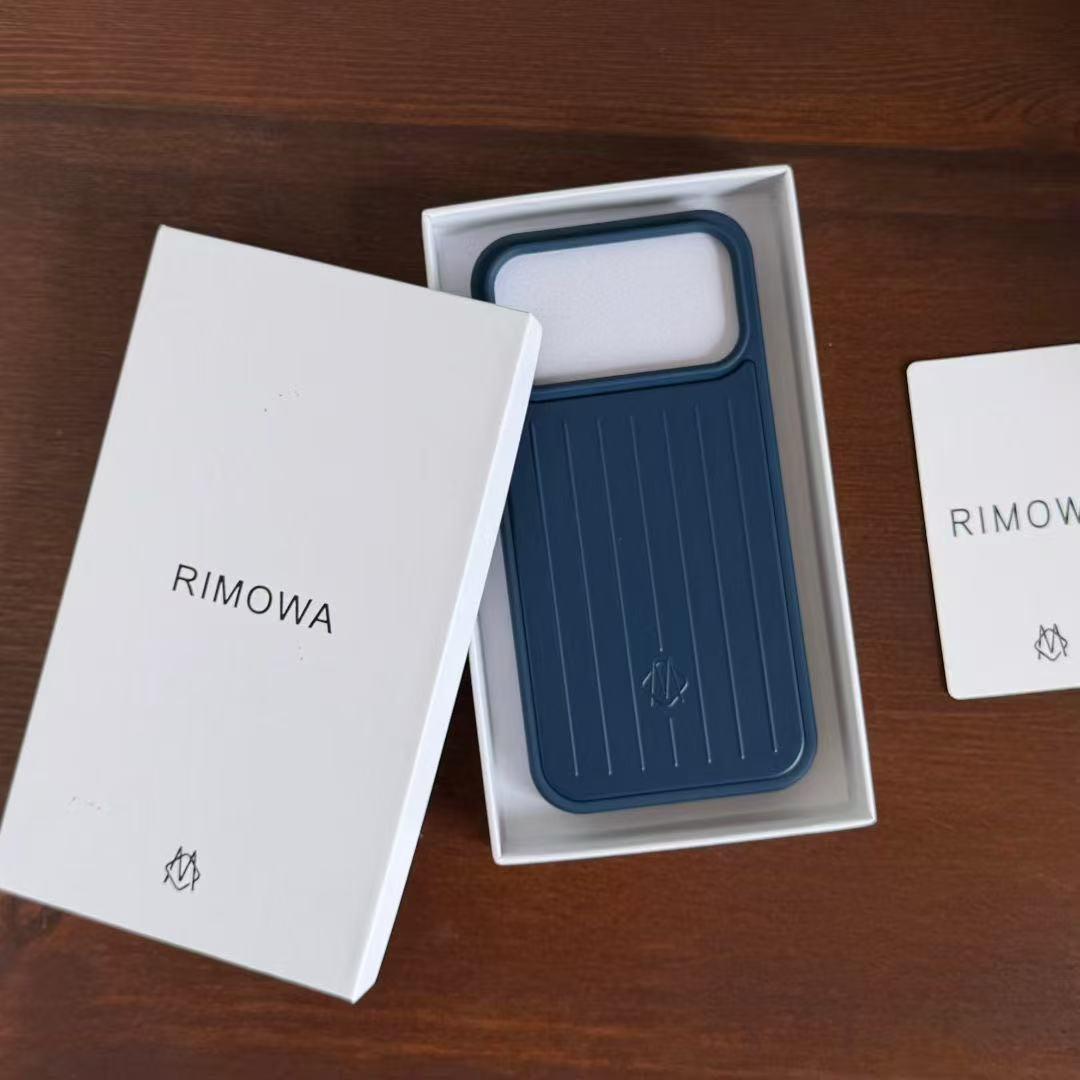 RIMOWA Magnetische Apple 17 Pro/Pro Max Koffer iPhone Hülle Abdeckung 14 Pro Max blau