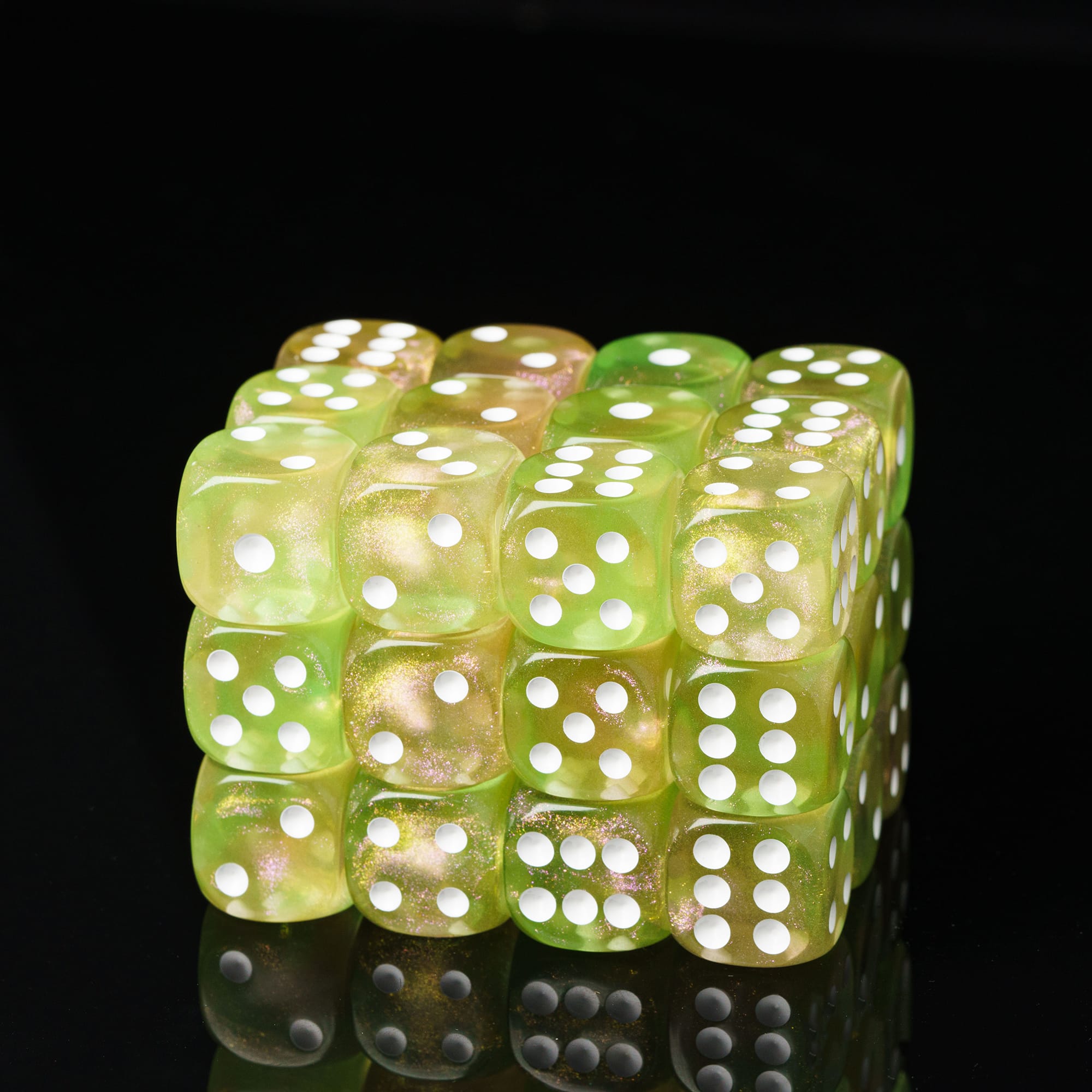 Poludie 10 Stück D6 Sechsseitige Würfel 16 mm Lustige Spiele Würfel für RPG Club Glücksspiel Desktop Party Bar Brettspiel Tischzubehör 10pcs Pink Green