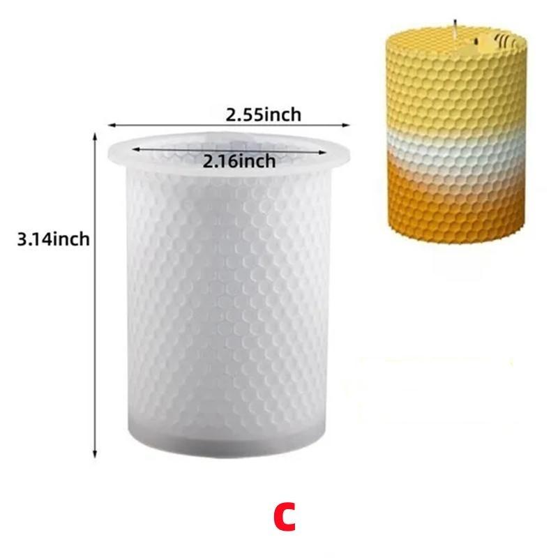 1PC DIY 3D Bee Honeycomb Aromatherapie Kerze Form Handgemachte Kristall Epoxidharz Handwerk Werkzeug Silikon Form style C