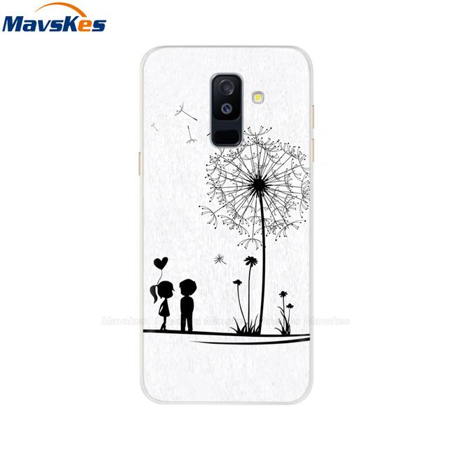 Silikon Fall Für Samsung Galaxy A6 Fall Dual Sim Sm A600 A600f Abdeckung Fundas Für Samsung A6 Plus A605 A605f Fall coque Samsung A6 Plus 2018