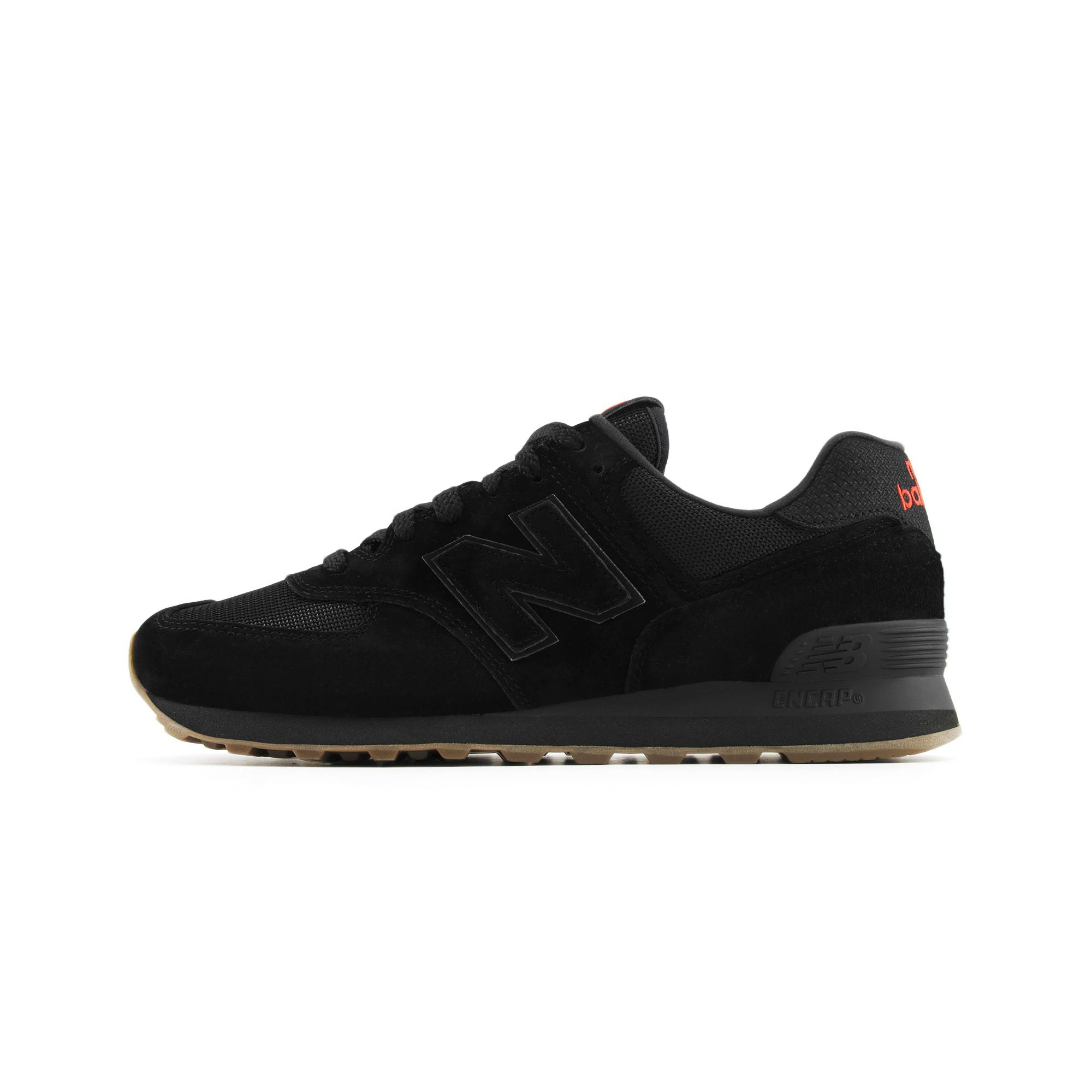 New Balance 574 Jahr des Pferdes - Schwarze Unisex-Sneaker Rot U5748HM 44.5