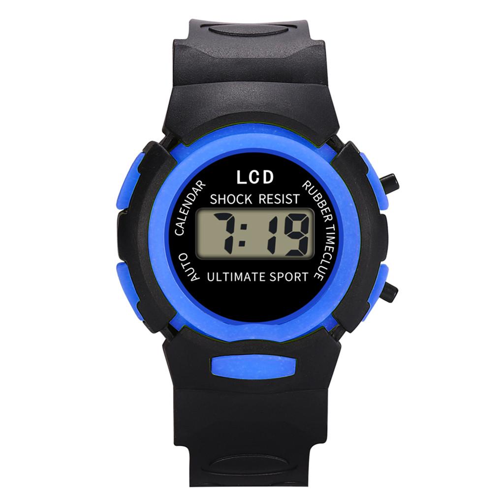 (Beamer)Kinder Mädchen Analog Digital Sport LED Elektronische Wasserdichte Armbanduhr Neu One Size kaffeebraun