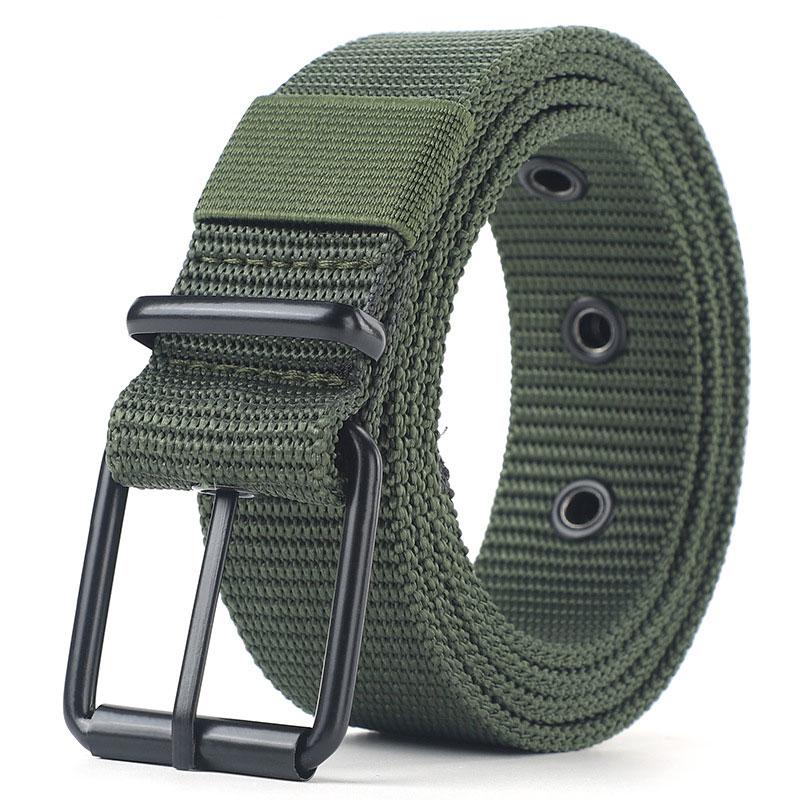 Männer Gürtel Legierung Schnalle Atmungsaktive Elastische Gürtel Für Männer Cowboy Designer Gürtel Outdoor Taktische Gürtel Militärische Geschenke armee grüne