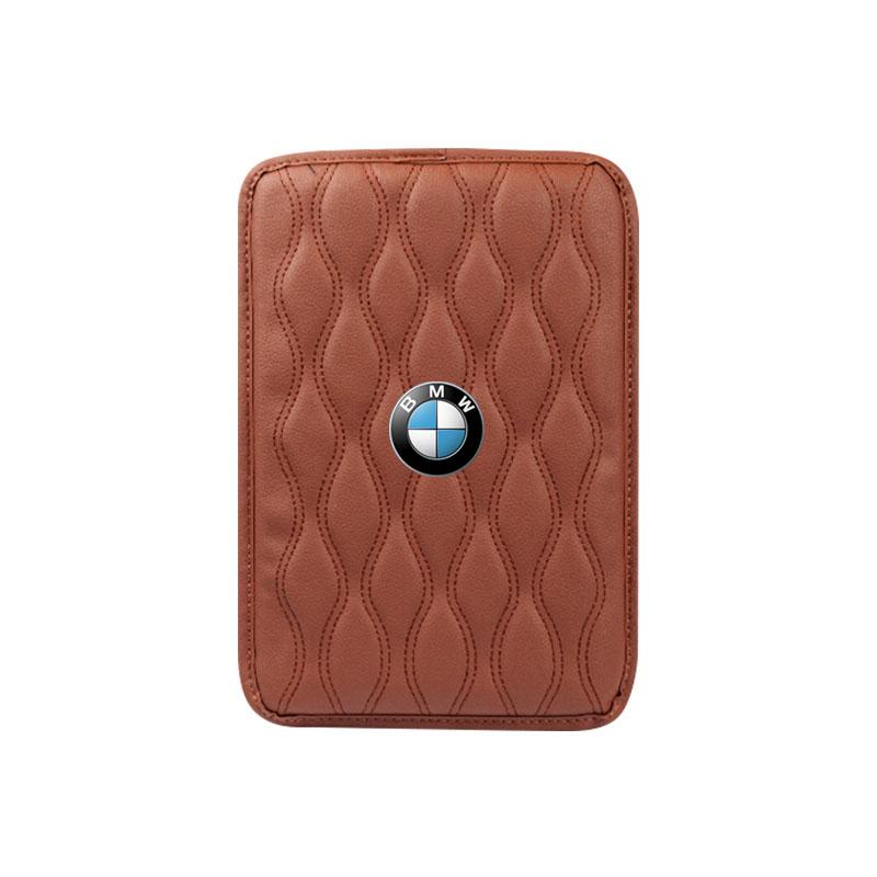 Leder Auto Armlehnenpolster Schützend Wasserdicht Handkissen Autostyling Für BMW M E34 E36 E60 E90 E46 E39 E70 F10 F20 F30 X5 X6 X1 M3 M5 M6 BMW braun