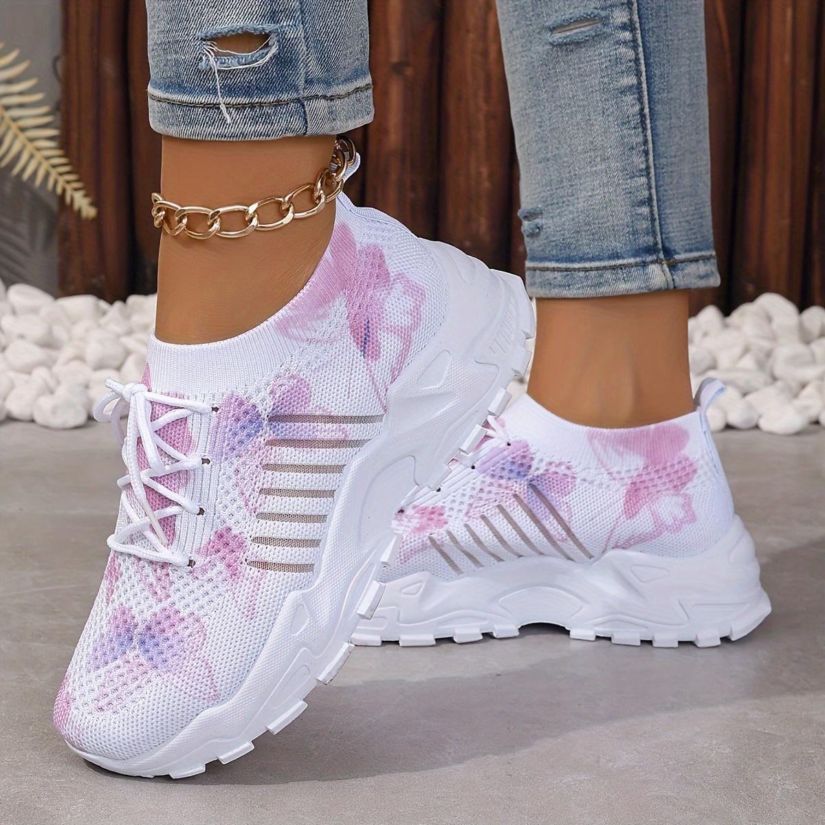 Hunderte Damenschuhe 2025 Frühling, Sommer und Herbst Sport Atmungsaktiv Lässig Mesh Einzelne Schuhe Damenschuhe 38