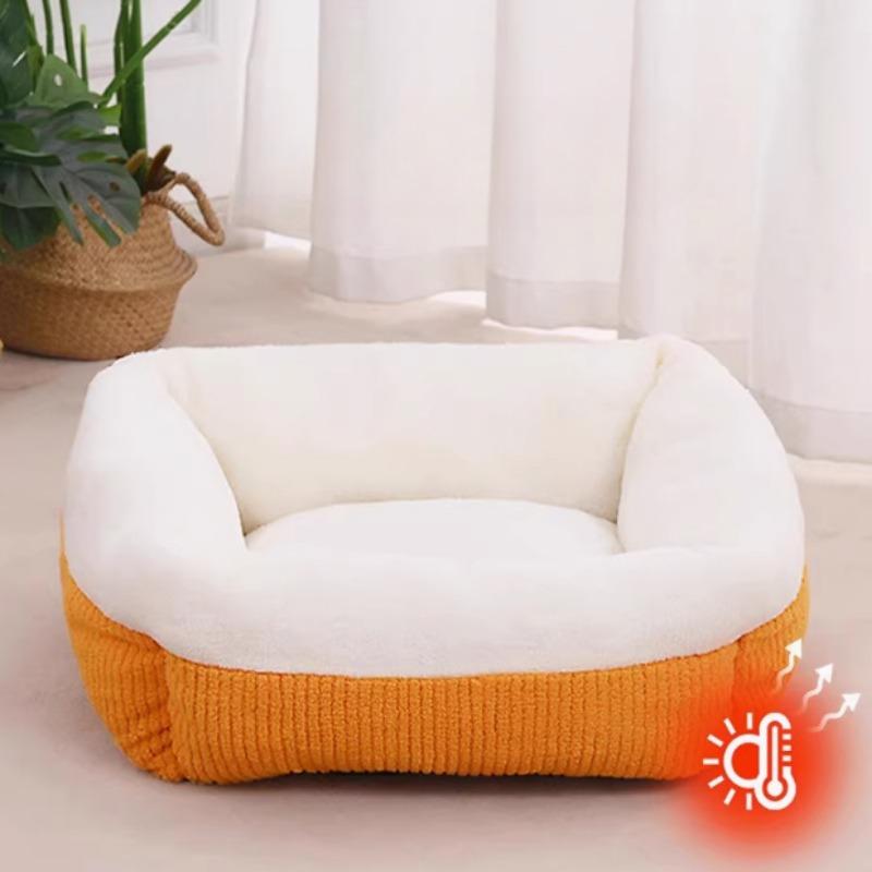 Katzenstreu Vier Jahreszeiten Allzweck Winter Warm Halboffen Kleine Hundestreu Katze Haustiermatte Katzenmatte Katzenbettzeug XL 65*65*20