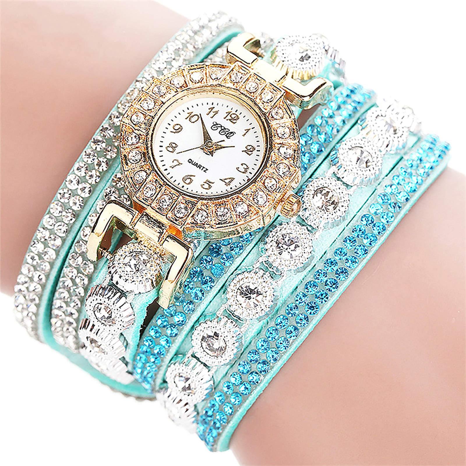 Neuer Stil – kleine Uhr mit Diamant, runde Armbanduhr, Studentenmode, lässige Damen-Armbanduhr One Size