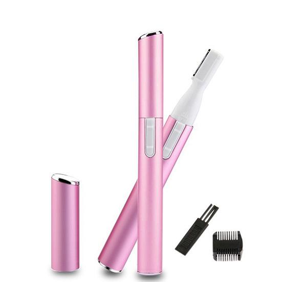Frauen Schmerzlos Elektrische Augenbraue Trimmer Lippenstift Elektrische Rasierer Rasierer Entferner Rasur Haar Entfernung Augenbraue Trimmen Werkzeug OPP-packed rosa