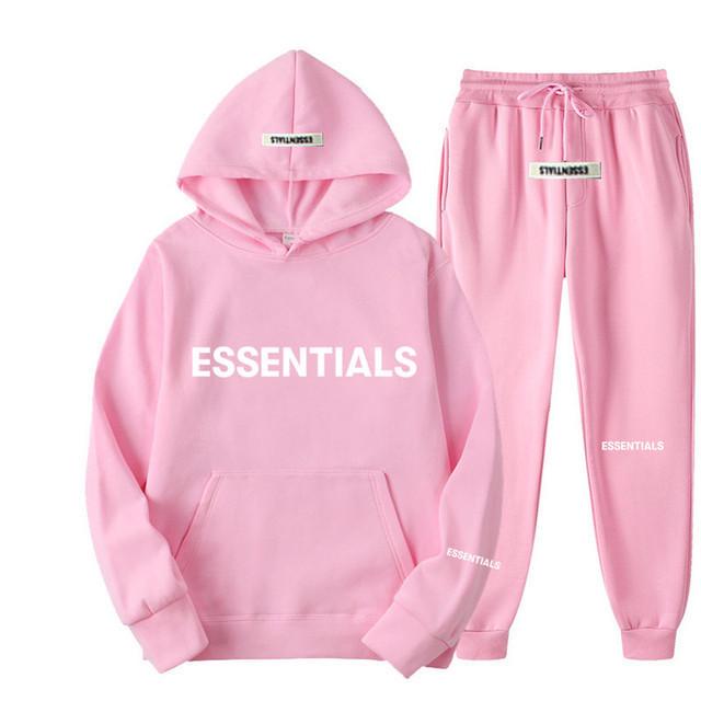 Essentielles Cross-Border Europe Hoodie & Jogginghosen Set für Herren & Damen - Langarm-Pullover XXXL