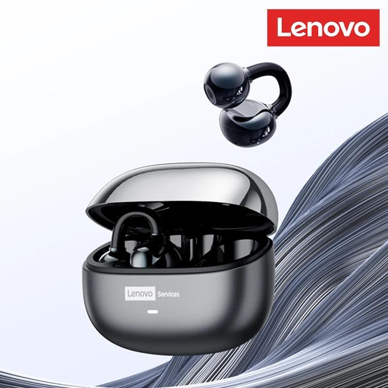 Originale Lenovo LE302 Bluetooth 6.0 Drahtlose Kopfhörer Ohrclip Kopfhörer Sport Musik Headset HIFI Stereo Geräuschunterdrückung Ohrhörer grau