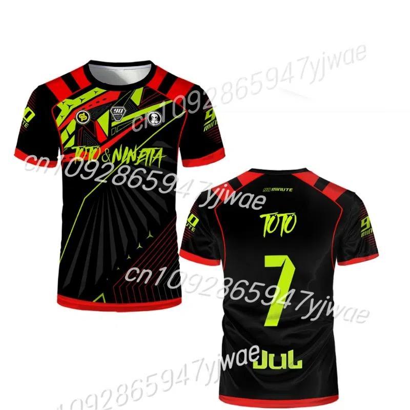 Herrenfußball Herren T-Shirt Jul Trikot Hohe Qualität Kurzärmelig Futsal Fußballuniform Damen 90 Minuten Trikot MM9 T-Shirts S